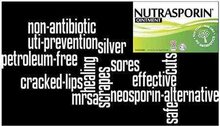 Nutrasporin product healing a son's 2nd degree burn with silver-based ointment
