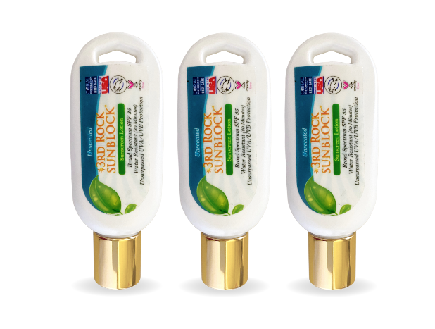 NOW IN 1.7oz SIZE! 3rd Rock Sunblock® Sunscreen Lotion - Unscented - Zinc Oxide SPF 35