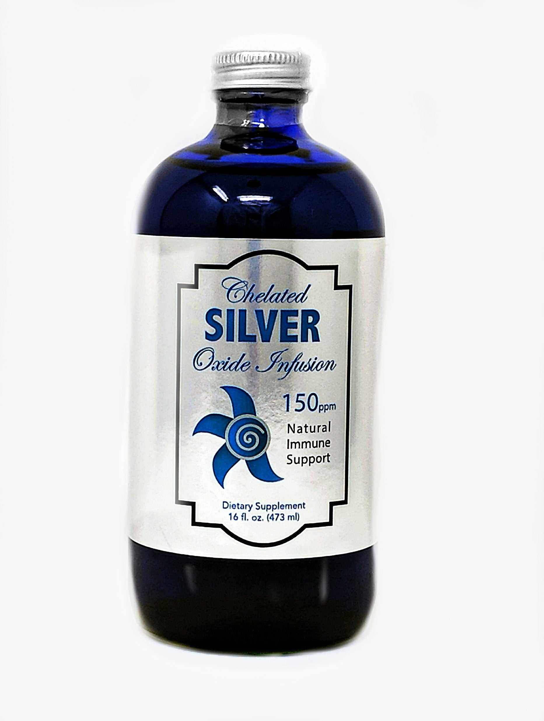 Silver Infusion 150 immune support silver water supplement bottle