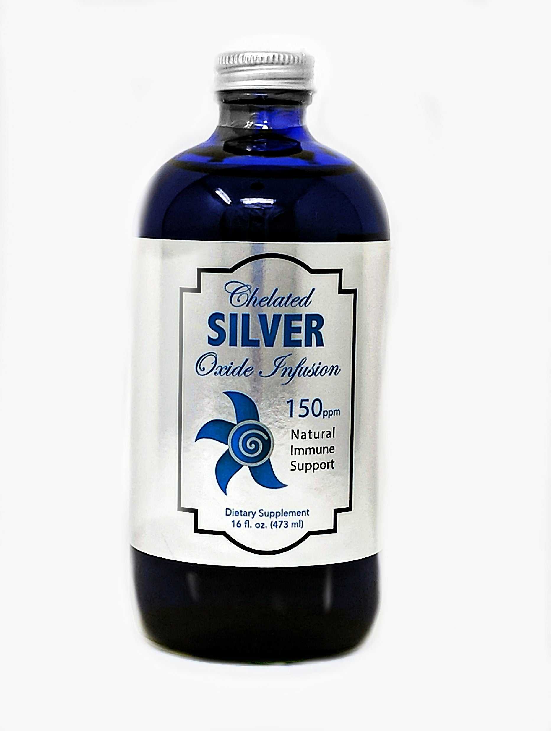 Silver Infusion 150 immune support silver water supplement bottle
