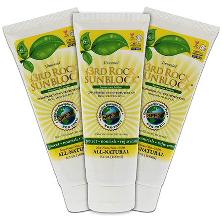 3rd Rock SunBlock SPF 35 Natural Organic Zinc Sunscreen