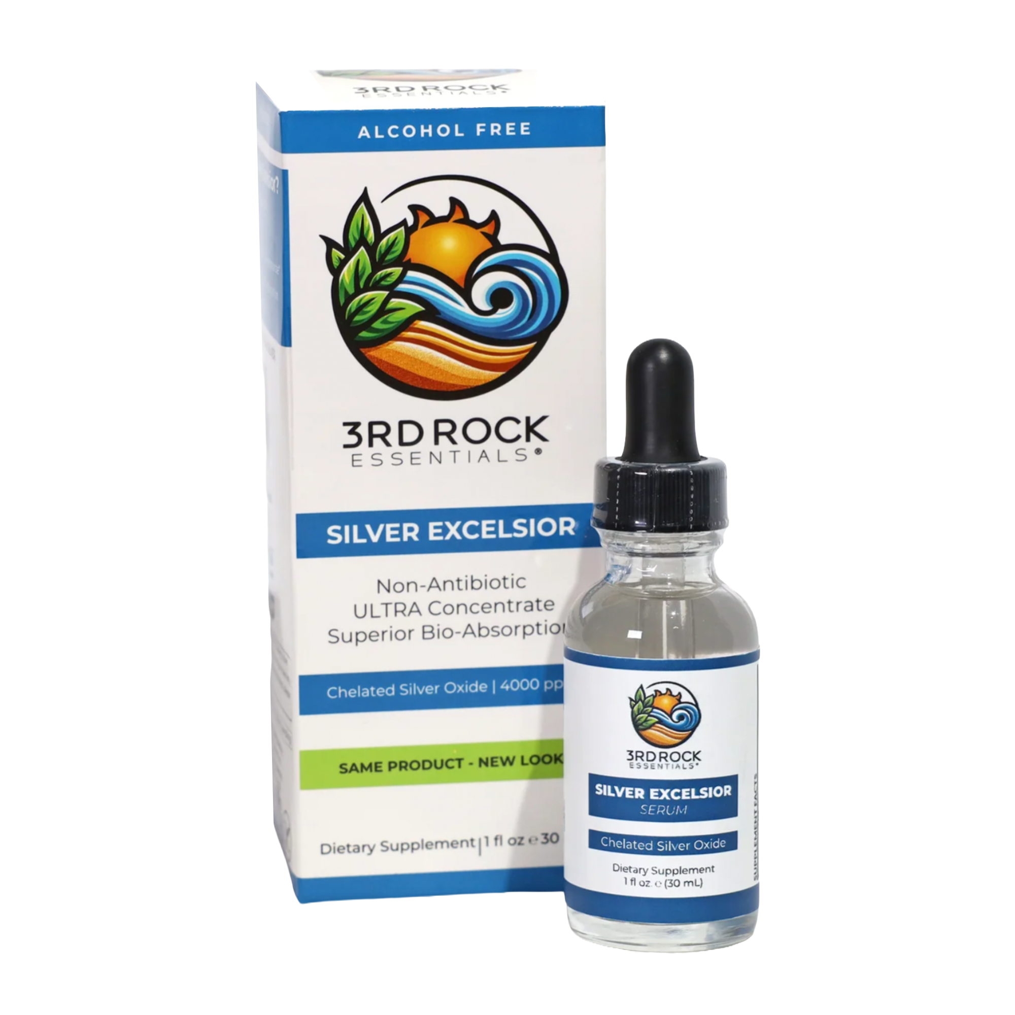 Silver Excelsior Serum - 4000 PPM Silver Oxide Dietary Supplement