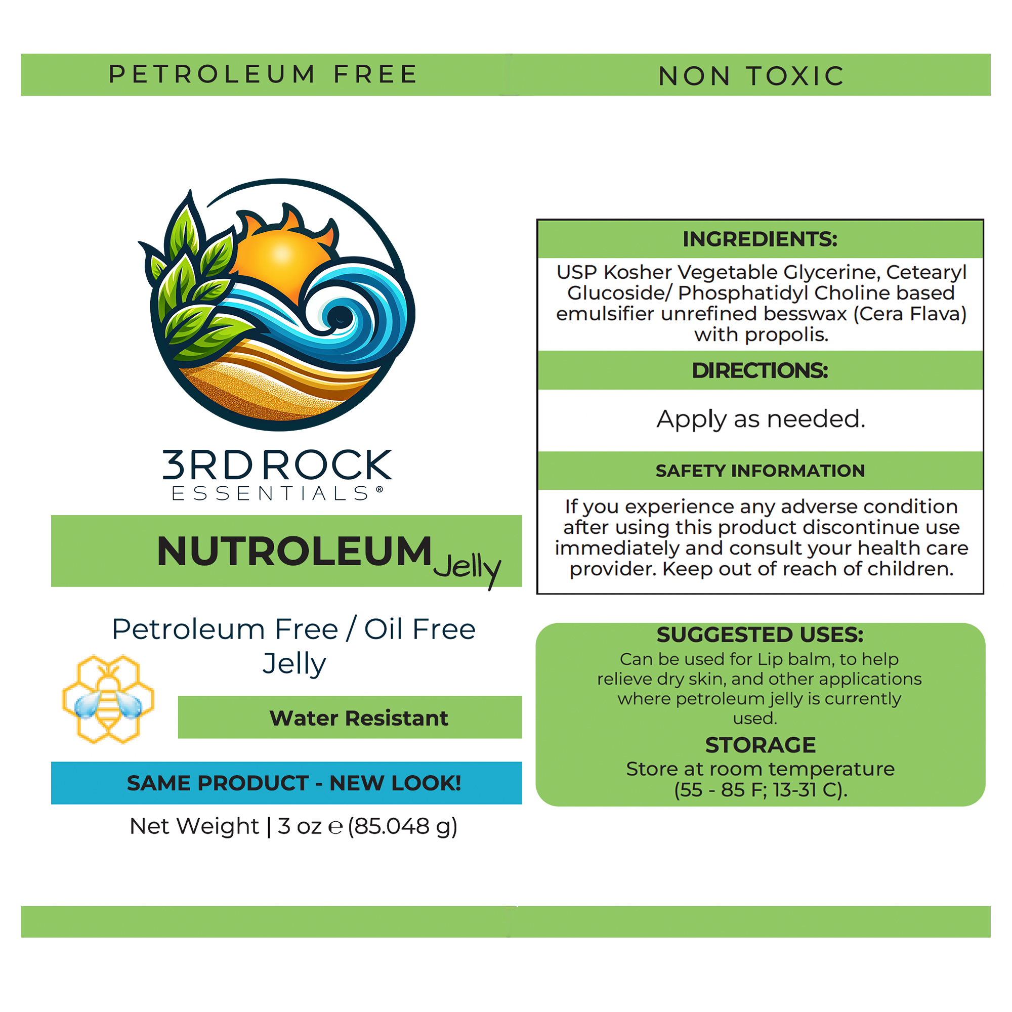 Nutroleum™ Non-Petroleum Skin Balm Water Resistant 3 oz.