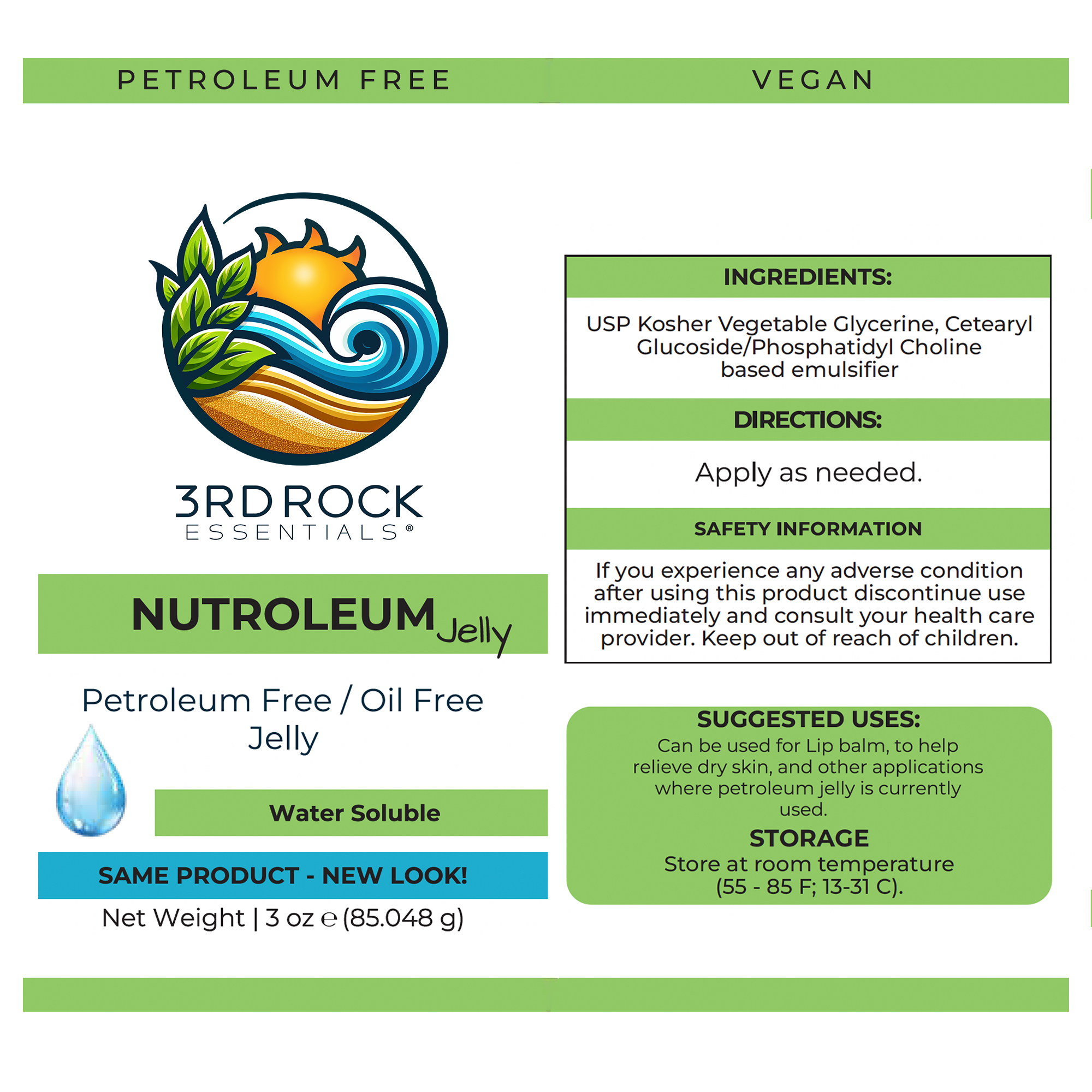 Nutroleum™ Non-Petroleum Skin Balm Water Soluble 3 oz.