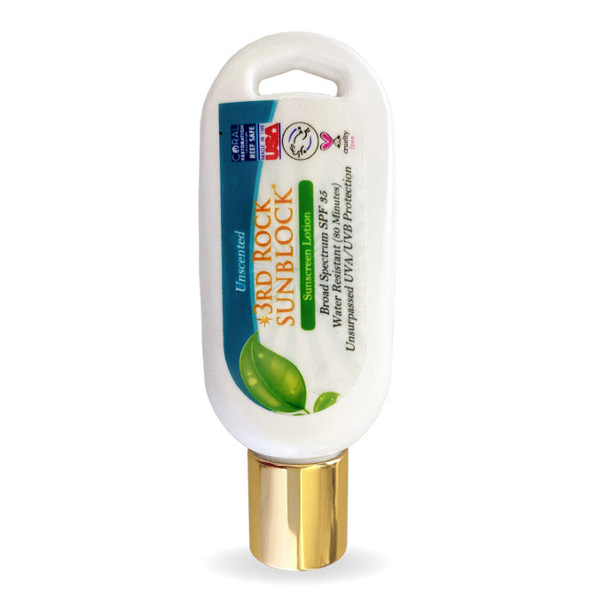 NOW IN 1.7oz SIZE! 3rd Rock Sunblock® Sunscreen Lotion - Unscented - Zinc Oxide SPF 35