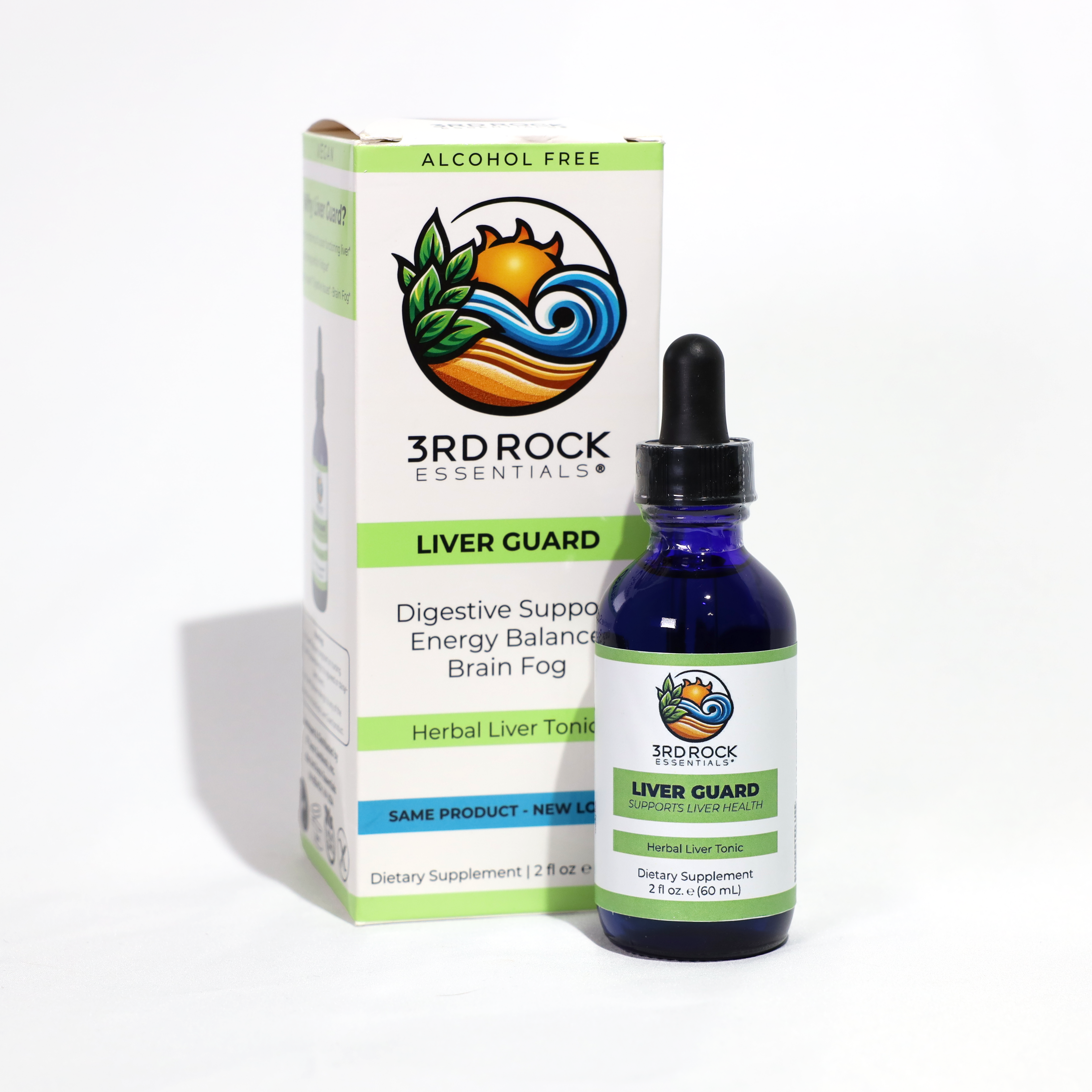 3rd Rock Essentials Liver Guard supplement bottle and packaging on a white background