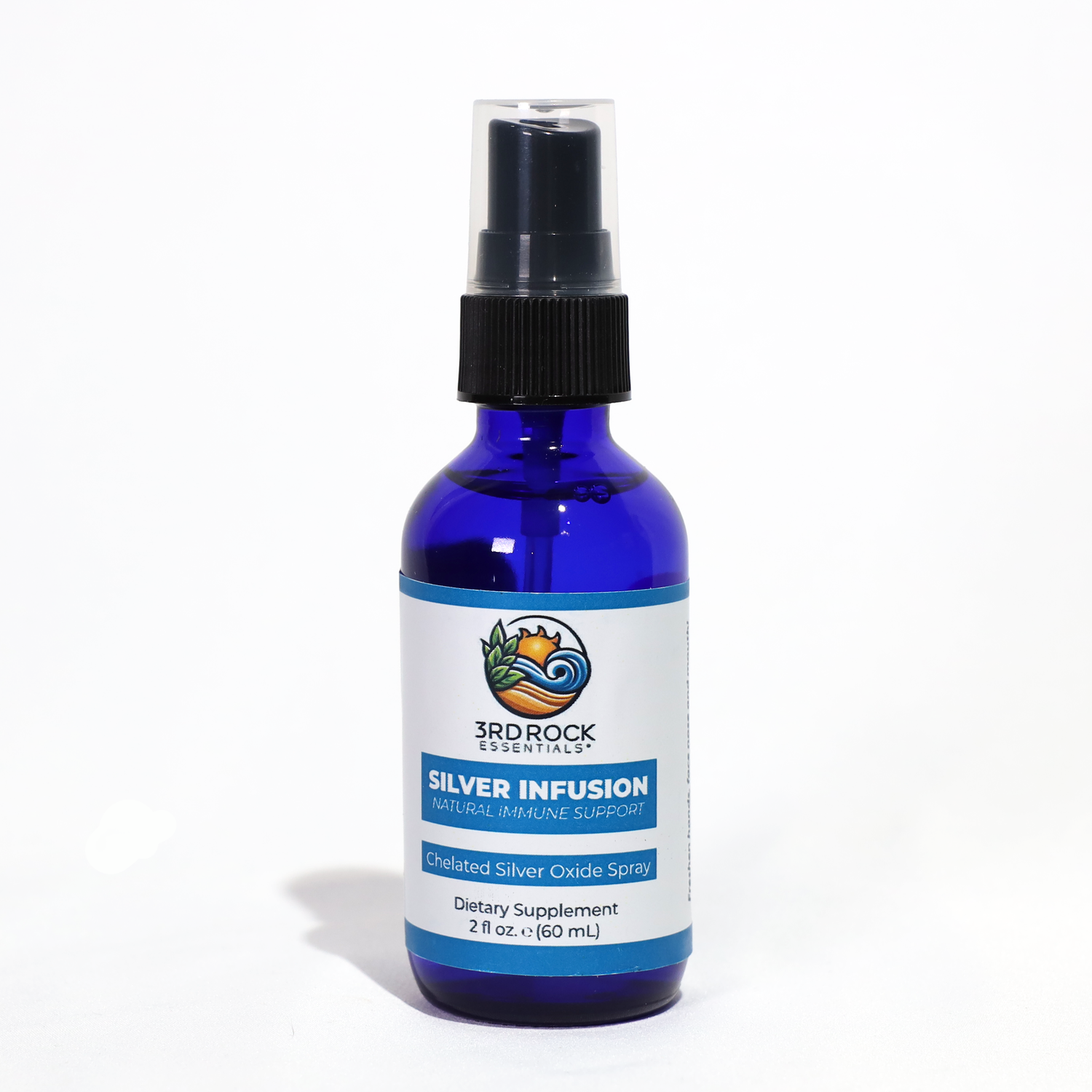 Silver Infusion 150 PPM Chelated Silver Oxide Dietary Supplement - 2 oz. Spray