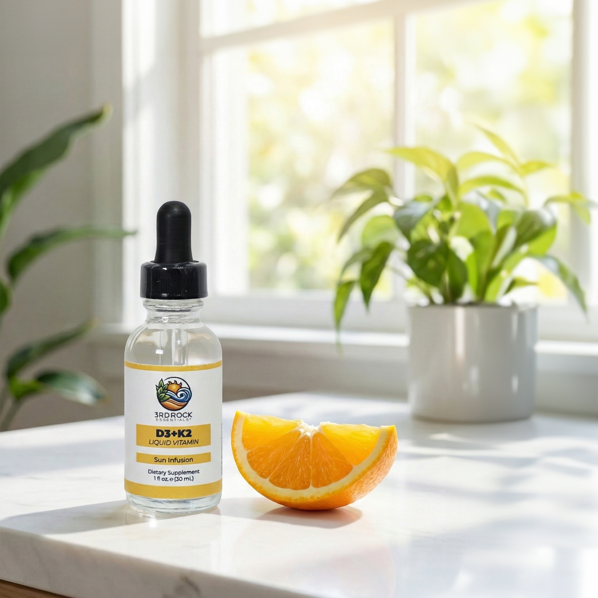 Vitamin D3 + K2 Liquid (Chelated) — 1 fl oz