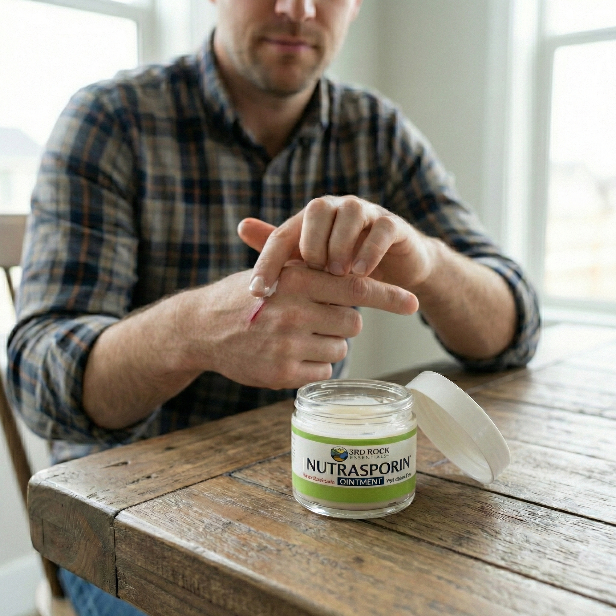 Nutrasporin® - 3oz JAR - All Natural First Aid Ointment 100ppm Silver Gel (Water Resistant)