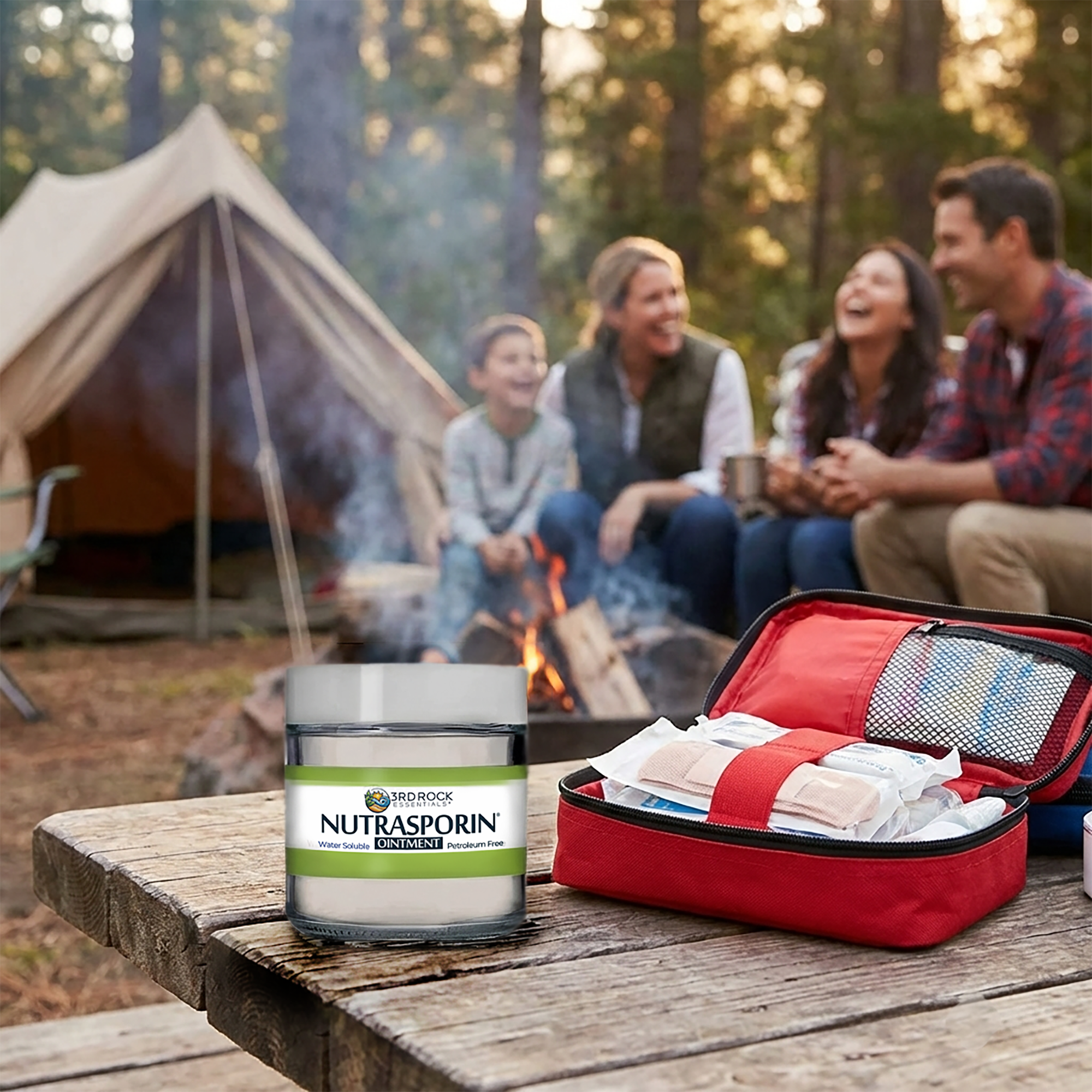 Nutrasporin® - 3 oz JAR - All Natural First Aid Ointment 100ppm Silver Gel