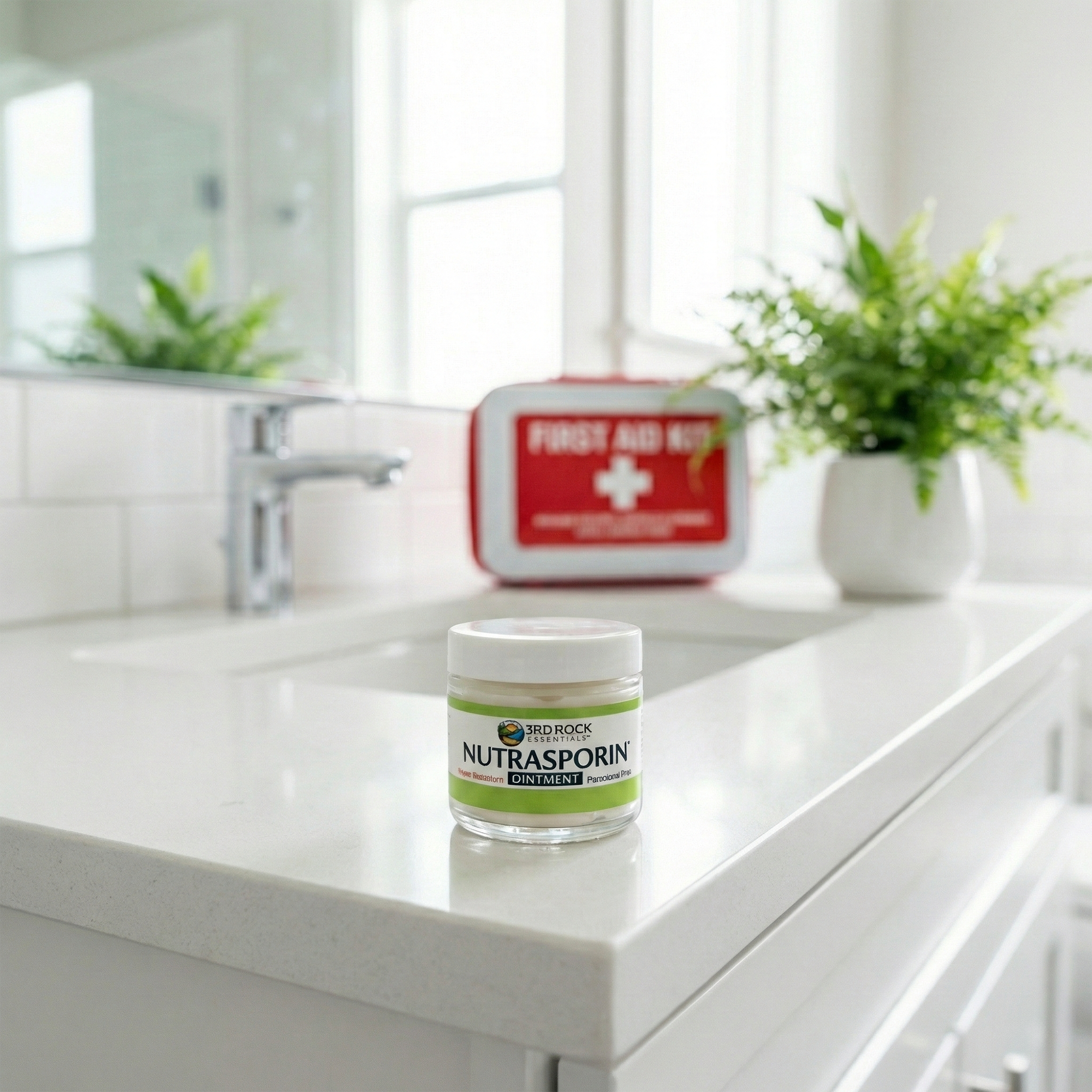 Nutrasporin® - 3oz JAR - All Natural First Aid Ointment 100ppm Silver Gel (Water Resistant)