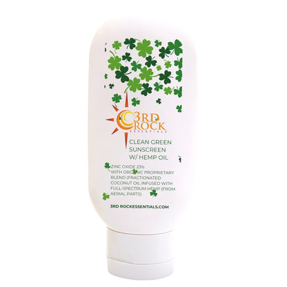 Clean Green Sunscreen - 3rd Rock Sunblock with Hemp Oil