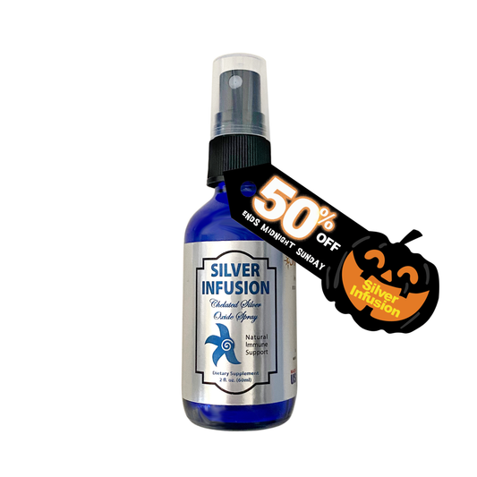 Silver Infusion 150 PPM Chelated Silver Oxide Dietary Supplement - 2 oz. Spray