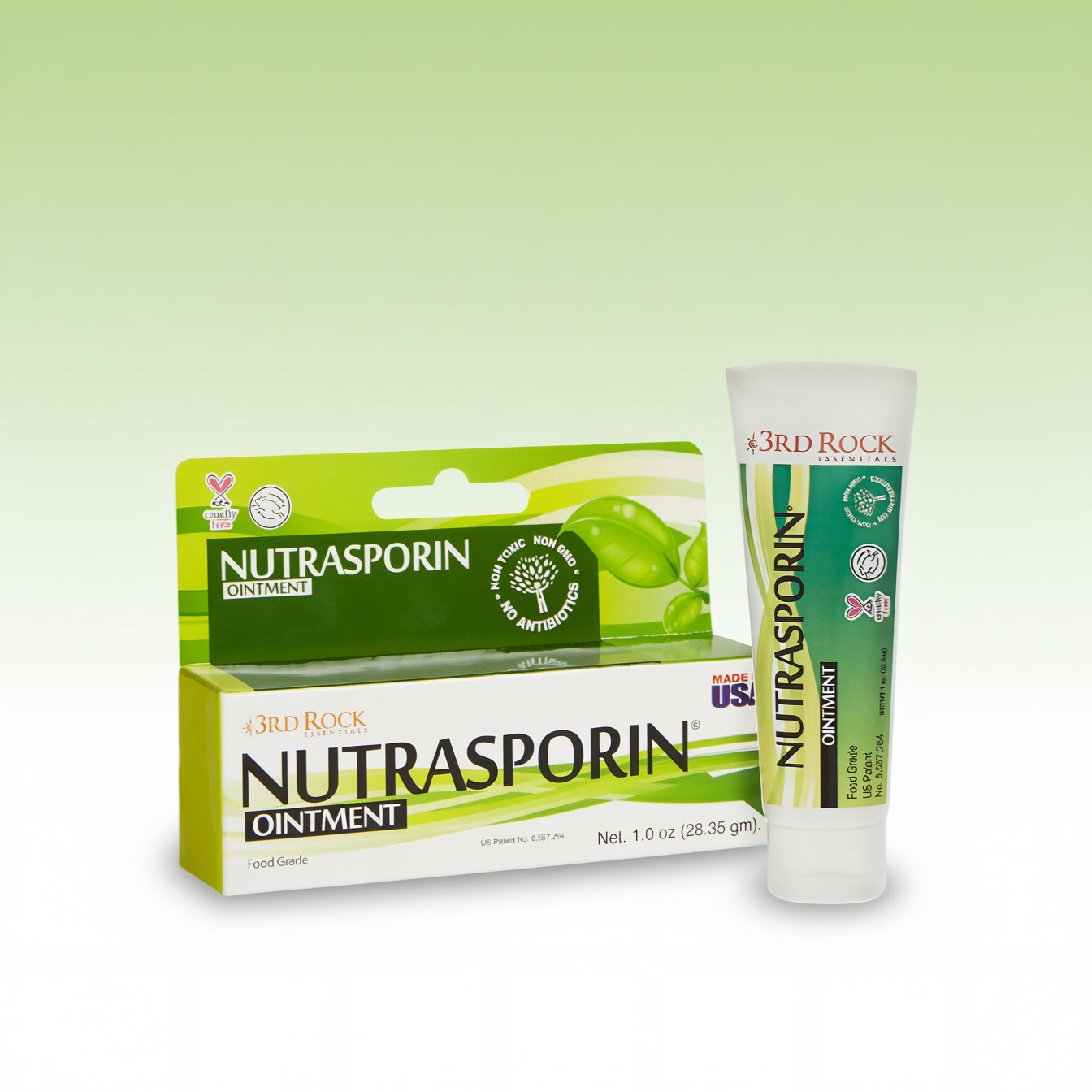 Nutrasporin ointment box and tube - Vaseline alternative