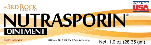 Nutrasporin all natural first aid ointment 100ppm silver gel water resistant label