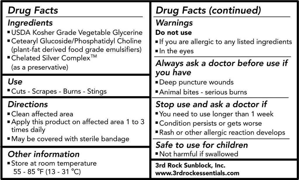 Drug facts label for Nutrasporin all natural first aid ointment with ingredients, usage, directions, warnings, and safety information.